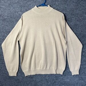 Carl Michaels Mens Pullover Sweater Large Beige